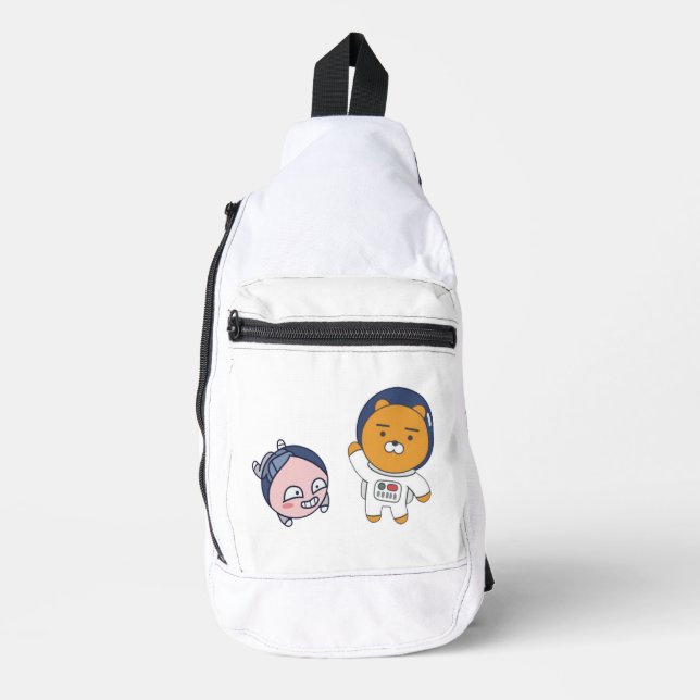 Sac À Bandoulière Apeach et Ryan dans l'espace (Recto)