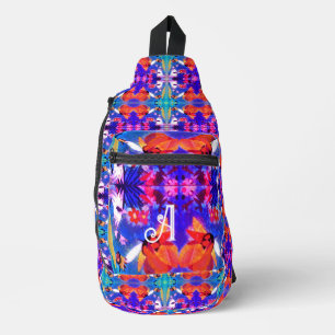 Sac À Bandoulière arrière - plan géométrique multicolore