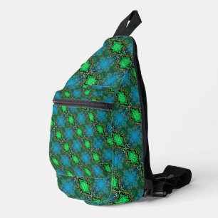 Sac À Bandoulière Art Abstrait élégant Neuvau Green Rotate Var