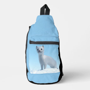 Sac À Bandoulière Art de belette blanche