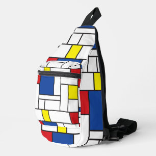 Sac À Bandoulière Art Moderne Géométrique Minimaliste De Stijl Mondr