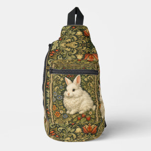 Sac À Bandoulière Art nouveau vintage lapin blanc