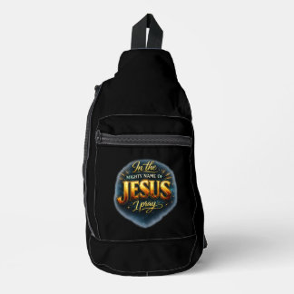 Sac À Bandoulière Au nom puissant de JESUS je prie - Chrétien