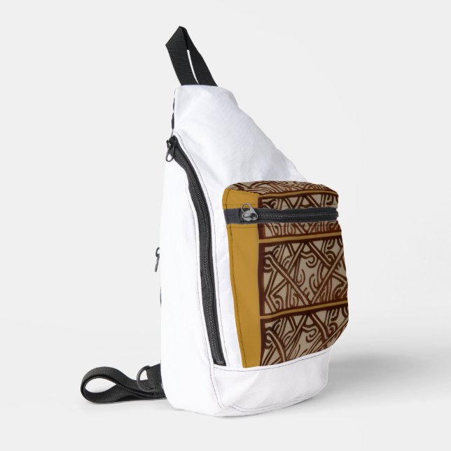 Sac à bandoulière avec design doré unique (Coin gauche)