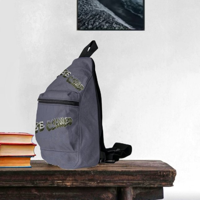Sac À Bandoulière B Grey-Wht scolarisé (This sling bag, shows that you're informed, as well as educated!)