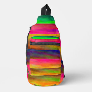 Sac À Bandoulière bandes colorées