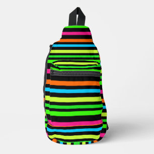 Sac À Bandoulière Bandes néon