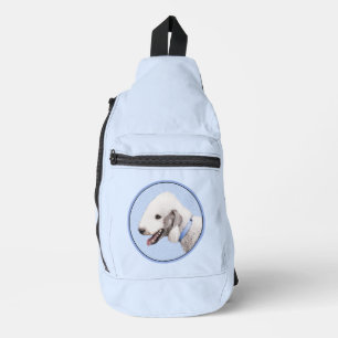 Sac À Bandoulière Bedlington Terrier Peinture Sandy Color Chien Art