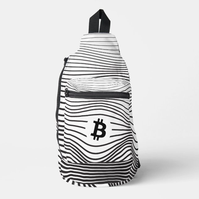 Sac À Bandoulière Bitcoin Force (Blanc) (Recto)