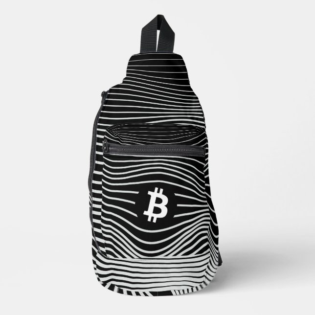 Sac À Bandoulière Bitcoin Force (Noir) (Recto)