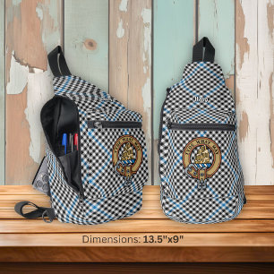Sac À Bandoulière Blason de Clan Haig sur tartan à carreaux
