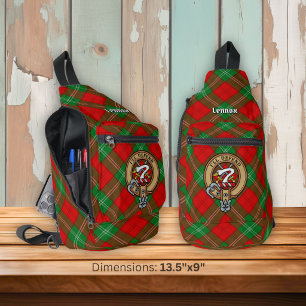 Sac À Bandoulière Blason de Clan Lennox sur tartan