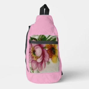 Sac À Bandoulière Bouquet floral de tasse à thé