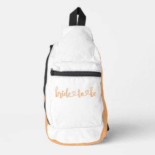Sac À Bandoulière Bride à être Compact Peach White