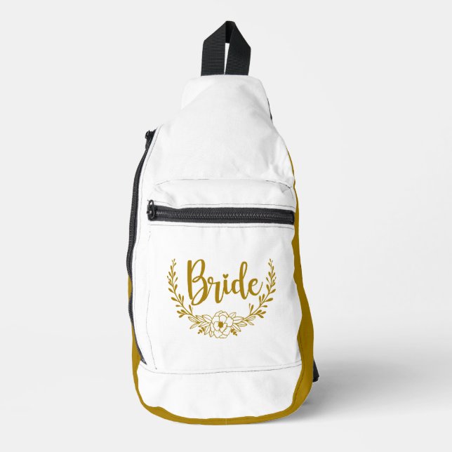 Sac À Bandoulière BRIDE Dark Gold White (Recto)