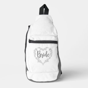 Sac À Bandoulière BRIDE gris blanc