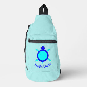 Sac À Bandoulière Bright Blue Turtle Dude