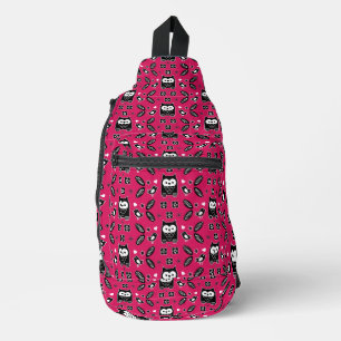 Sac À Bandoulière Cadeau d'art populaire de Chouette scandinave