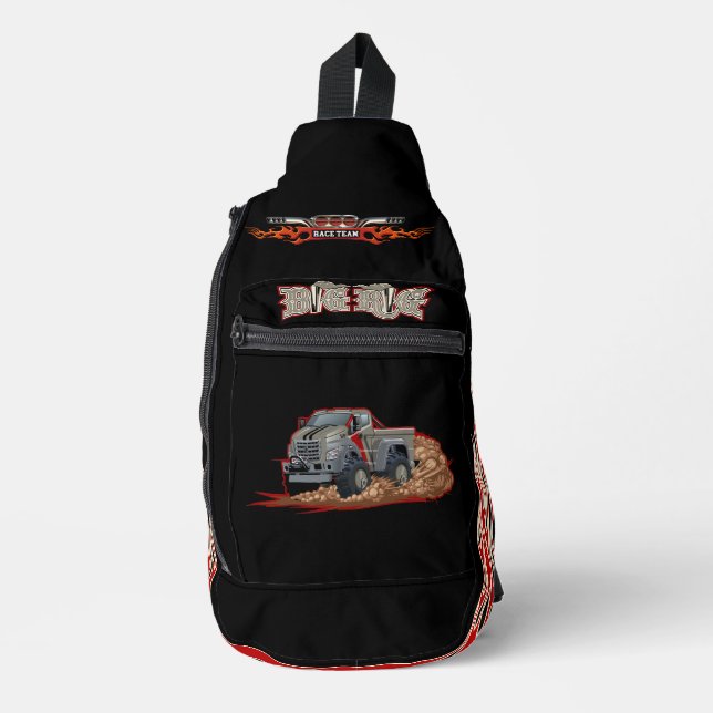 Sac À Bandoulière Camion de dessin animé (Recto)