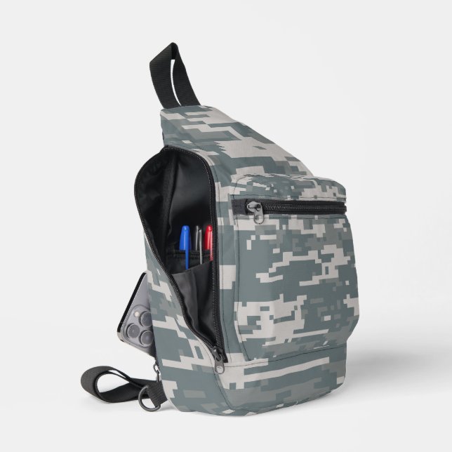 Sac À Bandoulière Camo numérique de la nature (Ouvrir)