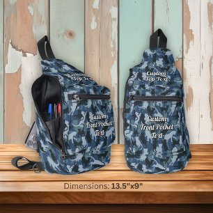 Sac À Bandoulière Camouflage de la Marine des Chats