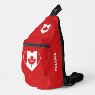 Sac À Bandoulière CANADA Love nom personnalisé