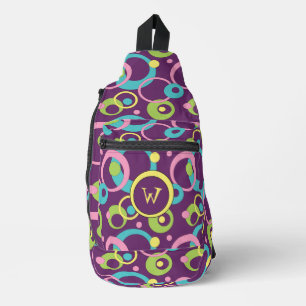 Sac À Bandoulière Cercles pourpres funky