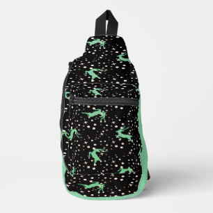 Sac À Bandoulière Cerf de Noël Étoile Motif Hivernal