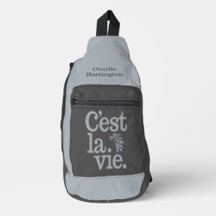 Sac À Bandoulière C'est La Vie nom personnalisé