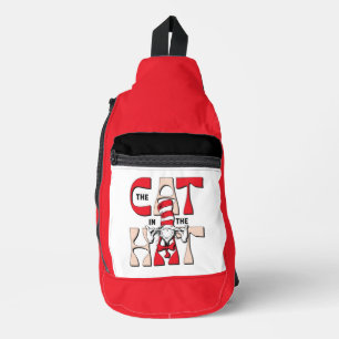Sac À Bandoulière Chat dans le Casquette Le Chat Silly Dans Le Cas