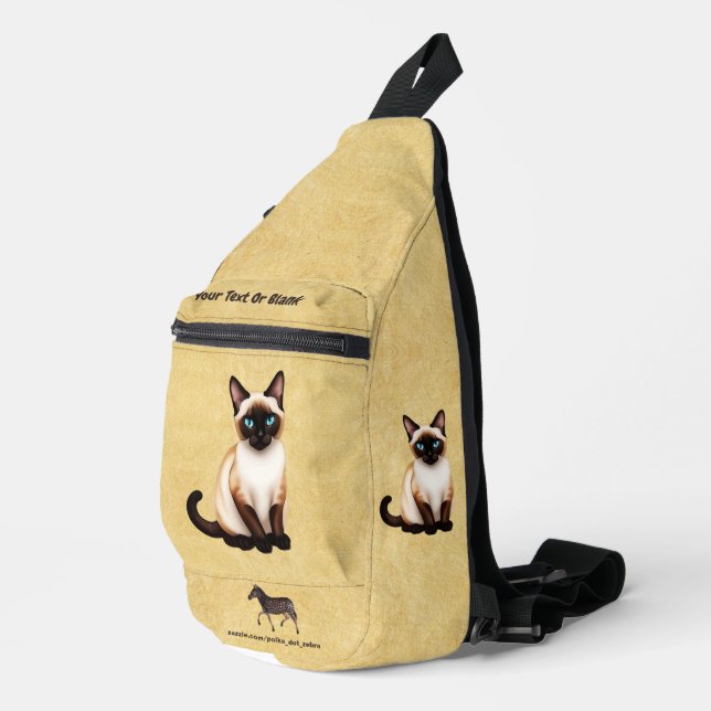Sac À Bandoulière Chat de Siamese (Coin droit)