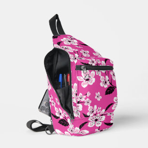 SAC À BANDOULIÈRE CHERRY BLOSSOM - MOTIF SAKURA EN ROSE