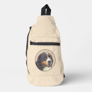 Sac À Bandoulière Chien de montagne bernois Peinture Berner Art mign