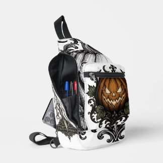 Sac À Bandoulière Citrouille gothique d'Halloween Jack O Lantern mal