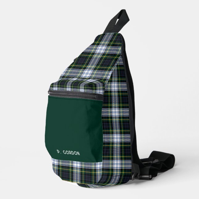 Sac À Bandoulière Classic Plaid Gordon Rustic Tartan Personnalisé (Coin droit)