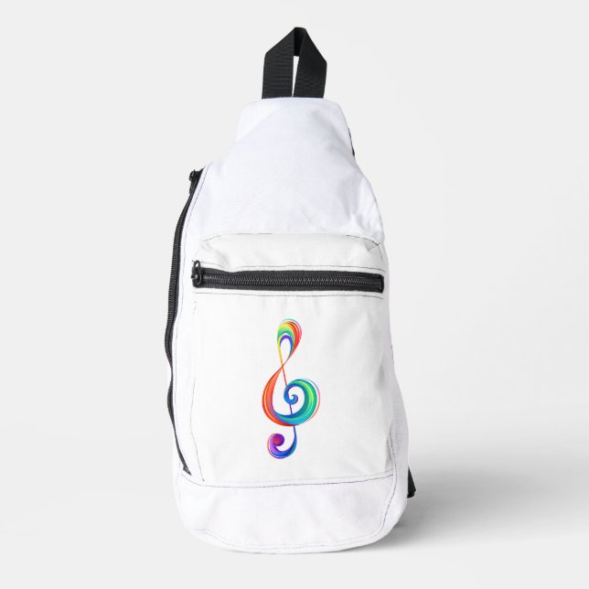 Sac À Bandoulière Clé arc-en-ciel (Recto)