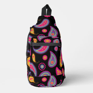 Sac À Bandoulière Coloré Paisley sans couture Motif