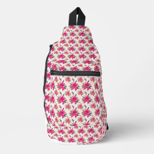 Sac À Bandoulière Conception de motif floral Fleurs roses