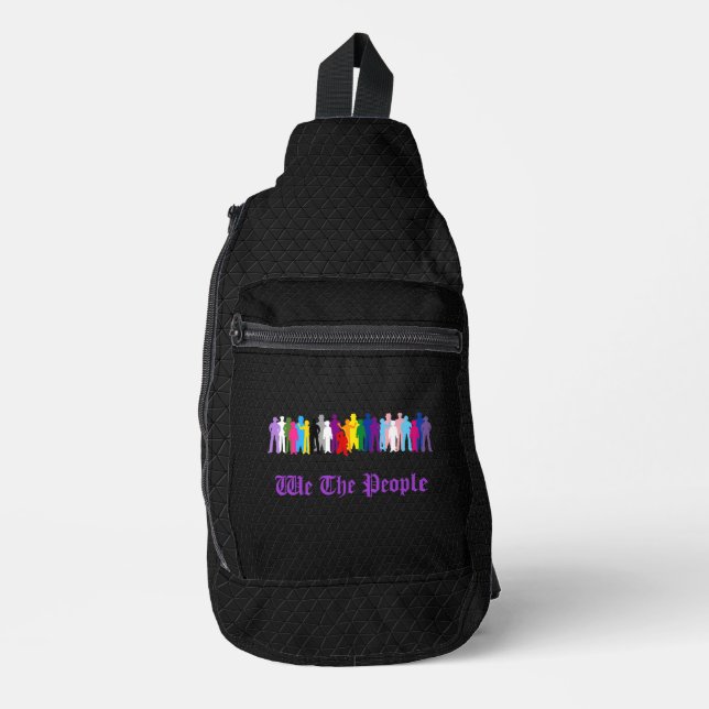 Sac À Bandoulière Conception LGBT We The People (Recto)