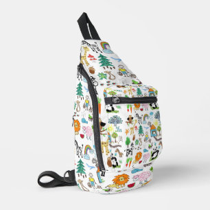 Sac À Bandoulière Conception personnalisée simple Dessins d'enfants