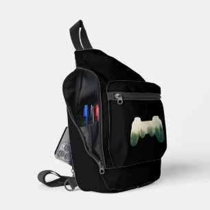 Sac À Bandoulière Contrôleur De Jeux Et Nature Forestière