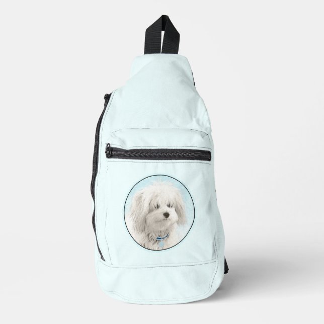 Sac À Bandoulière Coton de Tulear Peinture mignonne Original Animal  (Recto)