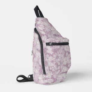 Sac À Bandoulière Cottage Campagnard Velouté Lilas Daisy