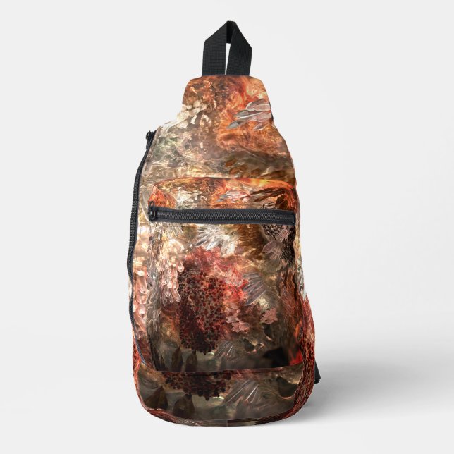 Sac À Bandoulière Couches de cristaux avec teinte rustique (Recto)