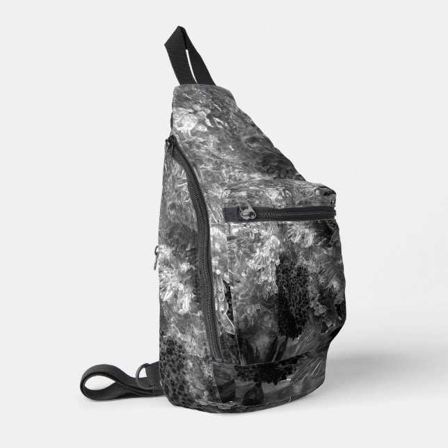 Sac À Bandoulière Couches de cristaux gris (Coin gauche)