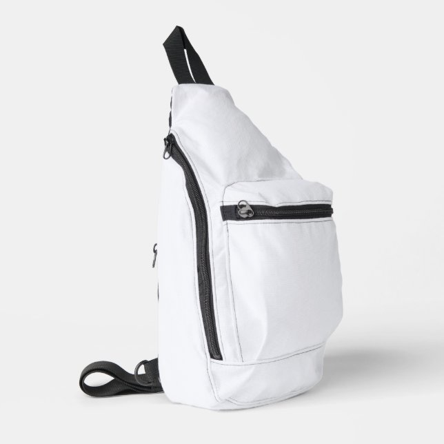 Sac À Bandoulière Couleur solide blanc Fantôme (Coin gauche)