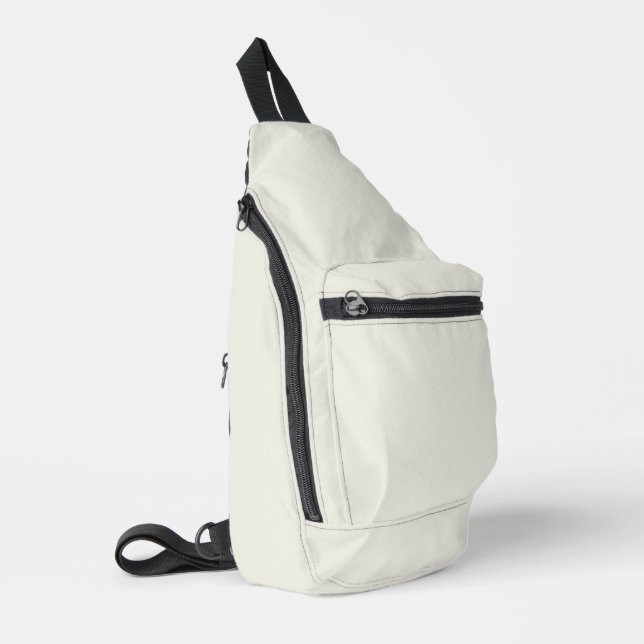 Sac À Bandoulière Couleur solide de la colombe blanche (Coin gauche)