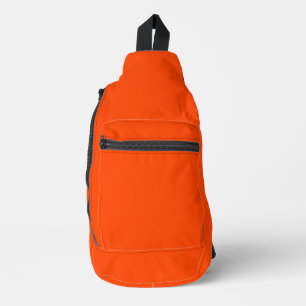 Sac À Bandoulière Couleur Uni Orange Flamme Classique Élégant