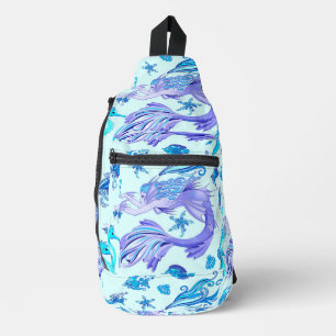 Sac À Bandoulière Créature de la fée mauve de sirène
