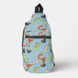 Sac À Bandoulière Créatures Magiques Motif Vintage